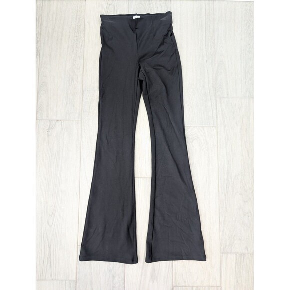 Wilfred Black Pant Mid Rise Kick Flare Size XS Pull On Stretchy 24x31 200 - Picture 1 of 7